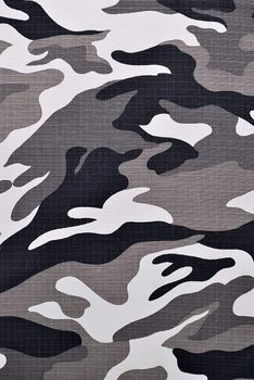 Camouflage fabric in a vertical orientation