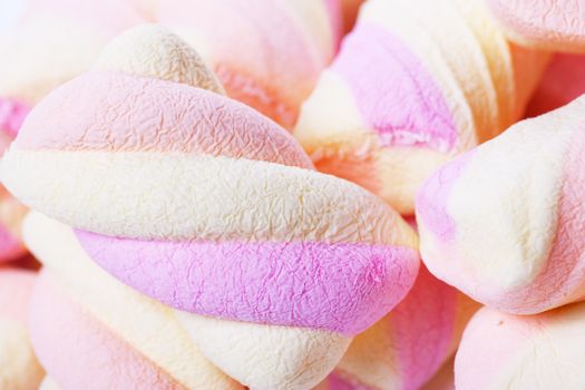 A heap of colorful marshmallow