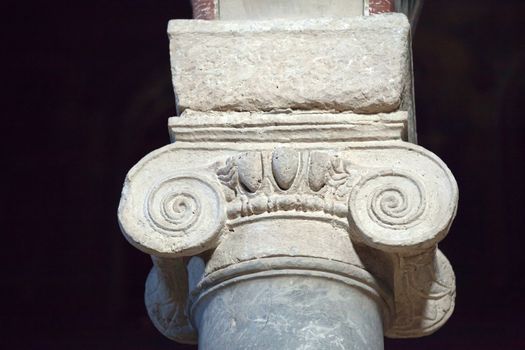 Chiusi - The Romanesque Cathedral  of San Secondiano, built around 560 AD over a pre-existing basilica, and renovated in the 13th C. It has a nave and two aisles supported by antique columns.