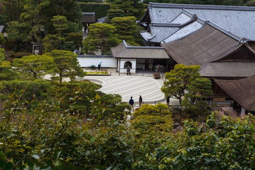 World Heritage Site - the Temple of the Silver Pavilion, Kyoto, Japan