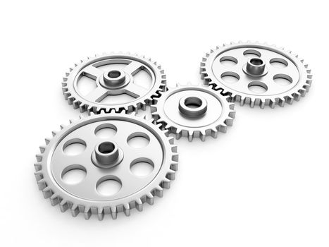 3d illustration: Group gears