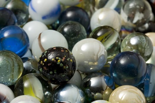 Shallow depth of field - macro marbles background
