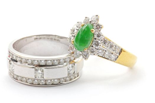 Couples Luxury Diamond Wedding Ring for Together Love in Valentine Holiday Concept
