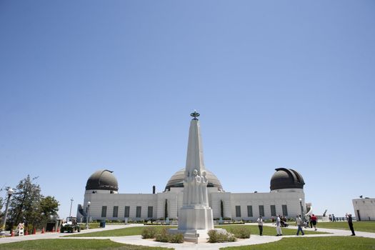 Griffith Observatory in Los Angeles, CA near Hollywood. Some films were filmed here. Very popular with tourists.