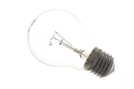 An old bulb against white background 