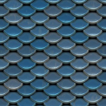 A texture that looks like scales of armor, or even tiled roof shingles.  This image tiles seamlessly as a pattern.