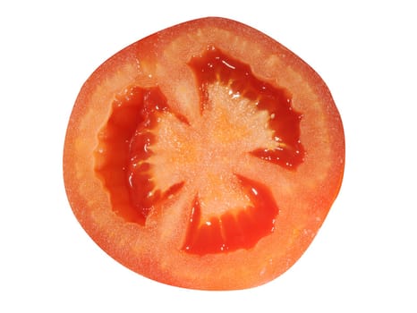 Tomato Isolated On White Background. Clipping Path Included.