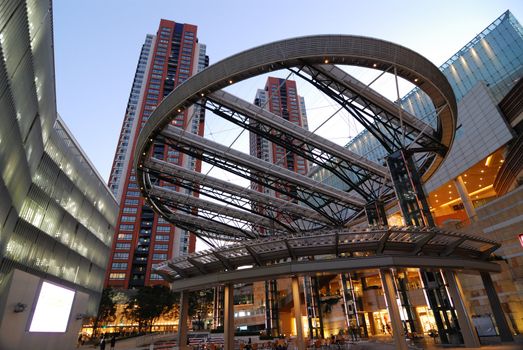 modern architectural environment at  Roppongi Hills, one of the famous Tokyo landmarks