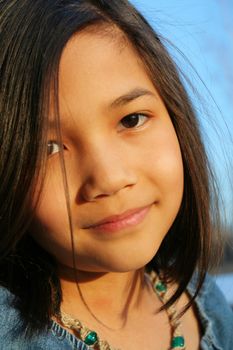 Child enjoying the outdoors