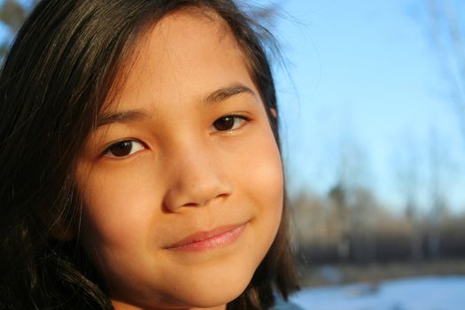 Child enjoying the outdoors