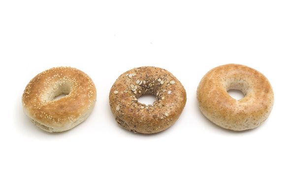 Three bagel which are good for your health.