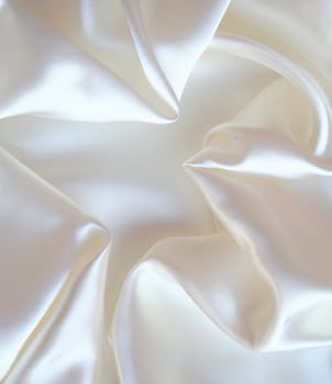 Smooth elegant white silk as background 