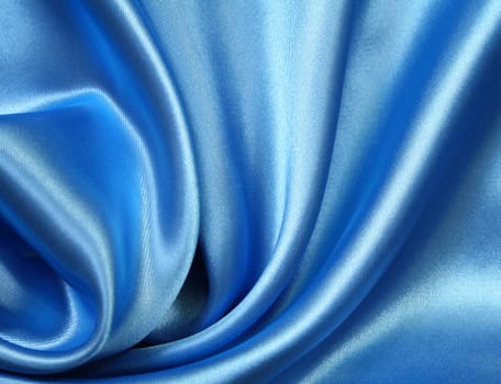 Smooth elegant dark blue silk can use as background