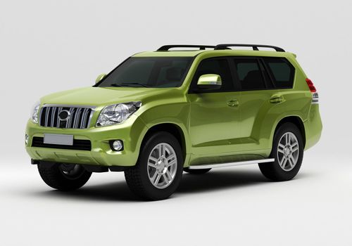 Large off-road vehicle on a light background