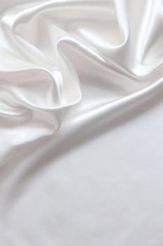 Smooth elegant white silk can use as wedding background 