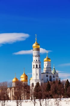 Moscow Kremlin, Ivan Velikogo's belltower in the spring