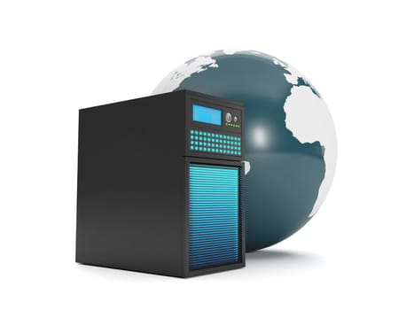 3d illustration: Data Storage. server