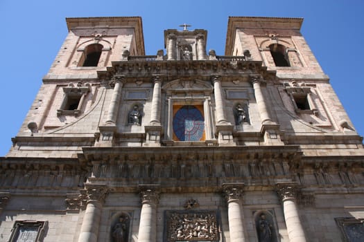 Jesuit Church in Toledo - beautiful facade. Spain, Europe.