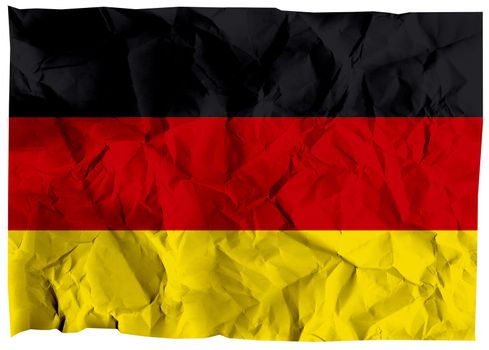 The national flag of Germany (Europe).