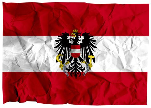 The national flag of Austria (Surope).