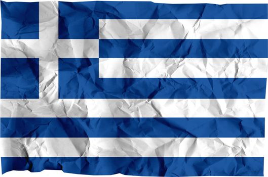 The national flag of Greece (Europe).