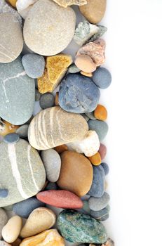 a pile of pebbles isolated