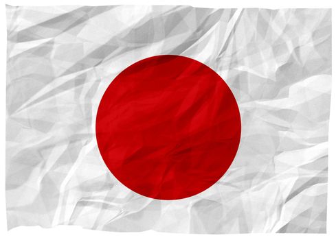 The national flag of Japan (Asia).