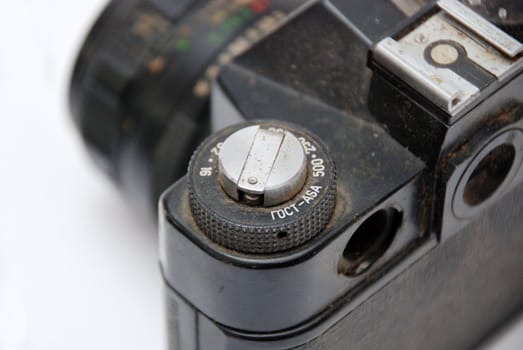 retro old vintage analog photo camera