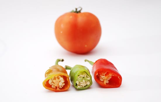 papriika and tomato