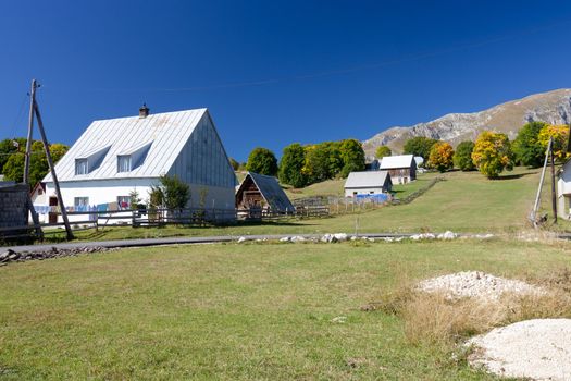 Remote farming village near the ski resort town of Kolasin Montenegro