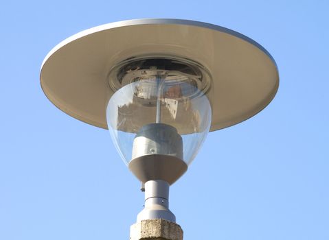 street-lamp on blue sky background