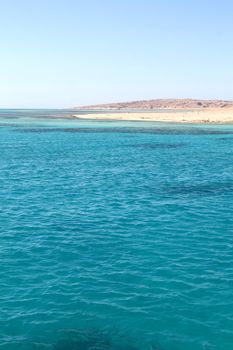 Beautiful paradise island in the Red Sea in Egypt