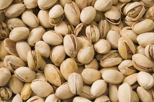 Macro image of multiple pistachios good for a background