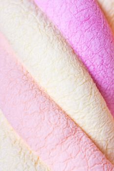 Macro view of marshmallow background