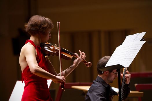 27.01.2012 Gorzow Wielkopolski. 
Anna Maria Staskiewicz - violin.
Playing Astor Piazzola - El Tango.