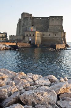 view of the fortress in Naples, Italy