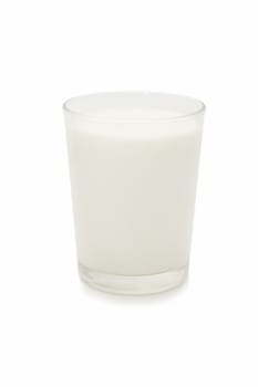 glass of fresh milk isolated on white background
