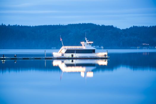 Boat in Hood Canal , WA