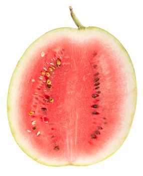 half watermelon fruit (isolated on white background)