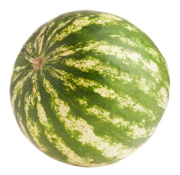 whole watermelon fruit (isolated on white background)