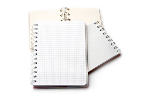 Notebooks isolated on white