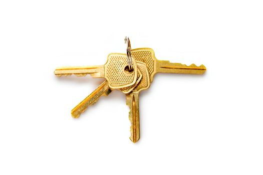 Keys isolated on white
