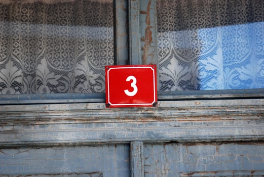 red door number 3
