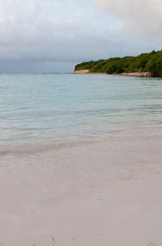 sunset picture of a tropical beach in Willikies, Antigua