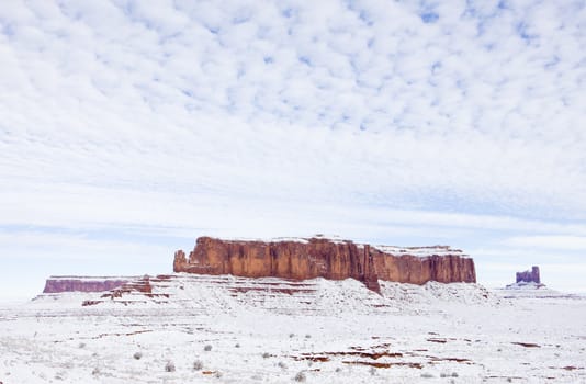 Monument Valley National Park in winter, Utah-Arizona, USA