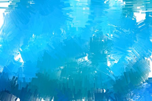 Messy blue acrylic paint as a background image