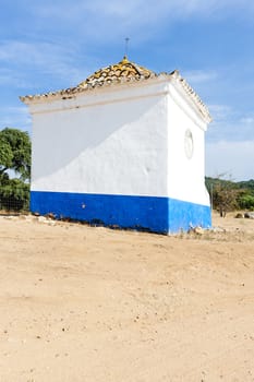 chapel from dolmen at Sao Brissos near Evora, Alentejo, Portugal