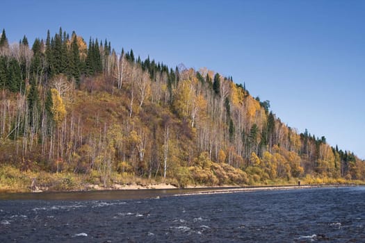 The mountain river of "Verhnjaja Ters", the south of Western Siberia