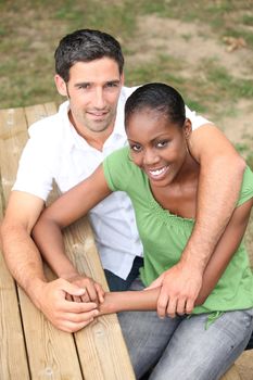 portrait of a couple outdoors