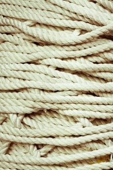 Rope tied loosely in an untidy way as a background image